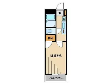 レオパレスSHIBIRAKI(1K/2階)の間取り写真