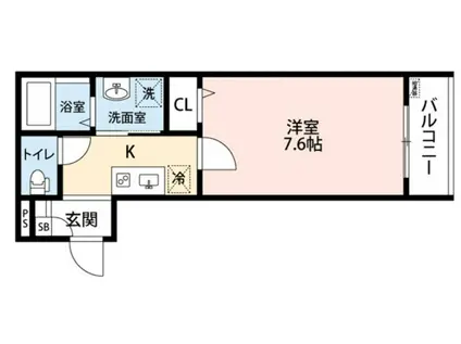入間セイワレジデンスII(1K/3階)の間取り写真