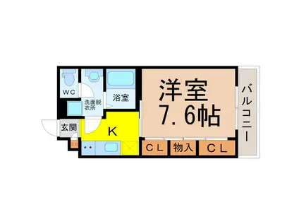 SIENA(1K/2階)の間取り写真