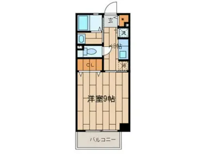 ベルヴィル芦花恒春(1K/1階)の間取り写真