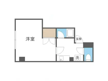 シティパークA棟(ワンルーム/3階)の間取り写真