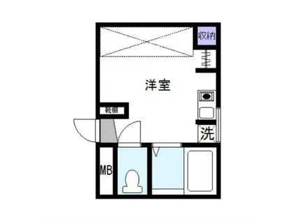 グローリーハイツ吉塚(ワンルーム/8階)の間取り写真