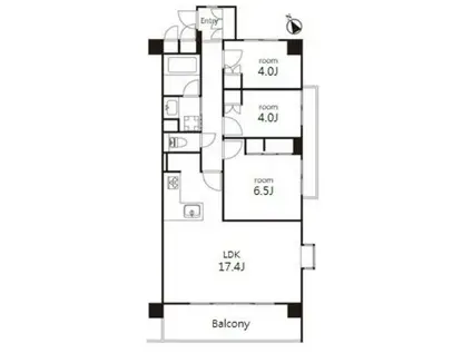 オーパスレジデンス吉祥寺(3LDK/3階)の間取り写真