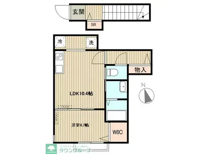 KATSUI-SOU(1LDK/2階)の間取り写真
