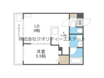ガレット(1LDK/1階)の間取り写真