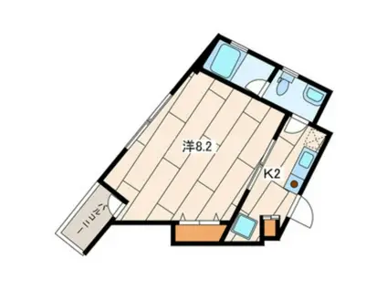 メゾンデマルシェ(1K/3階)の間取り写真