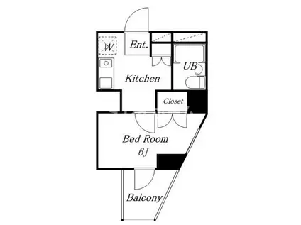 カテリーナ馬込(1K/7階)の間取り写真
