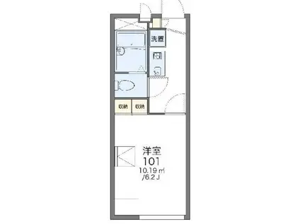 レオパレス・大雄(1K/1階)の間取り写真