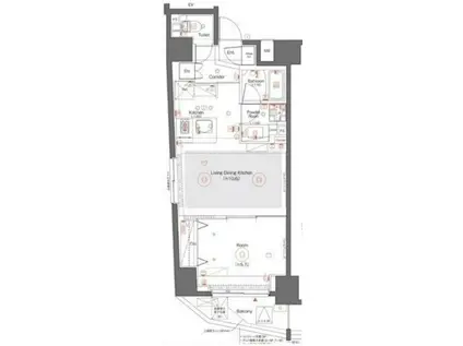 シーネクスプレミア浅草橋(1LDK/10階)の間取り写真