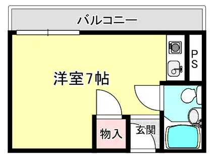 メゾン・ド・ソアラ(ワンルーム/2階)の間取り写真