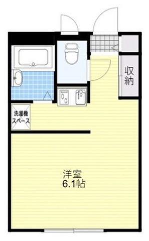 しらさぎ(1K/2階)の間取り写真