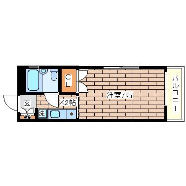 キミーズコート(1K/3階)の間取り写真