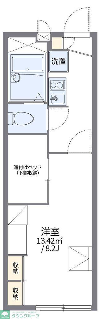 レオパレスKOJIMAIII(1K/2階)の間取り写真
