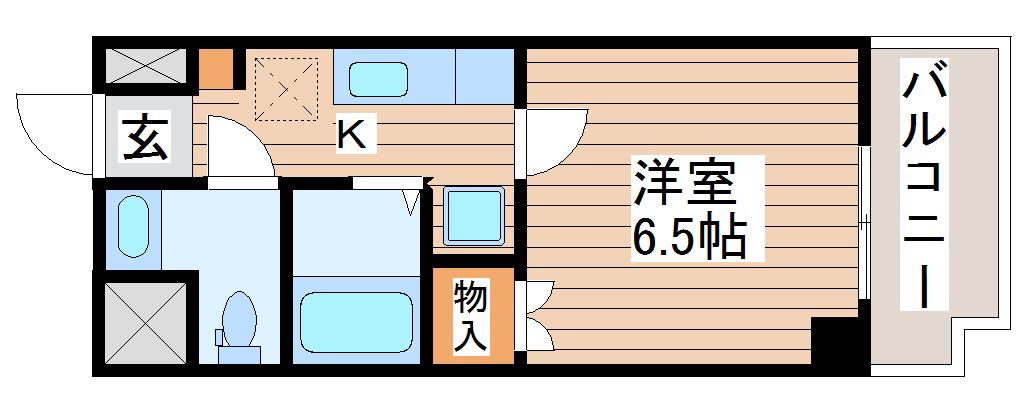 ラ・シープラット(1K/4階)の間取り写真