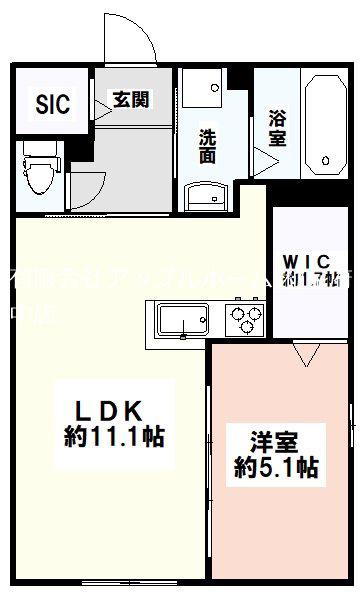 LA ESPERANZA(1LDK/1階)の間取り写真