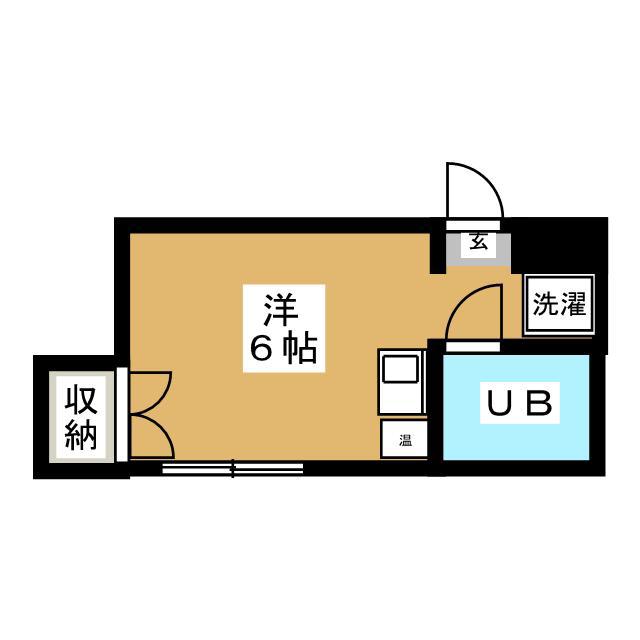 コーポコバヤシ上高井戸(ワンルーム/4階)の間取り写真