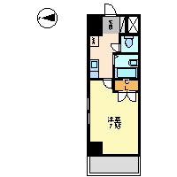 プロビデンス東新町(1K/5階)の間取り写真
