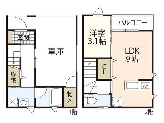 ルミエール大町駅前(1LDK/1階)の間取り写真