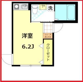 フェリオ四つ木(ワンルーム/3階)の間取り写真
