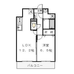 アルト カッシーナ(1LDK/4階)の間取り写真
