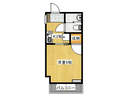 レックスMUTSUWA402(1K/4階)の間取り写真