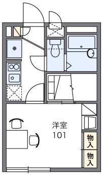 レオパレスミズキ(1K/2階)の間取り写真