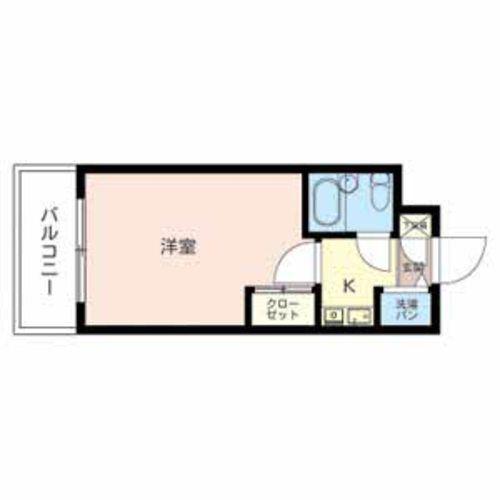 ベルトピア手柄V(1K/4階)の間取り写真