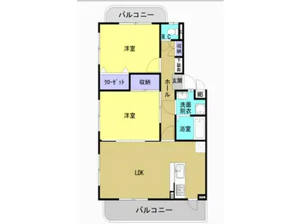 Y&M LIFE(2LDK/4階)の間取り写真