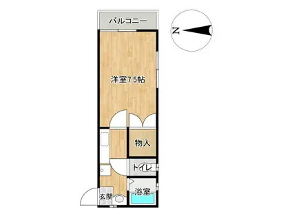 ハイツ華わかば(1K/1階)の間取り写真