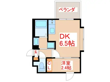 G/ANCHOR(1DK/2階)の間取り写真