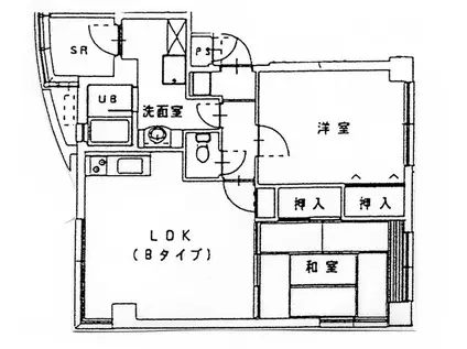 アネックスコートけやき(2LDK/2階)の間取り写真