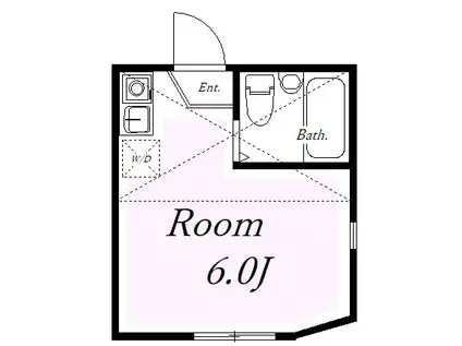 ユナイト衣笠モニカベルッチ(ワンルーム/1階)の間取り写真