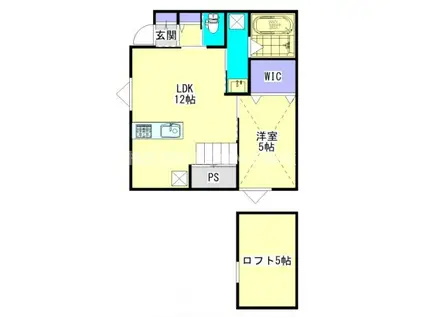 BETULLA(1LDK/2階)の間取り写真