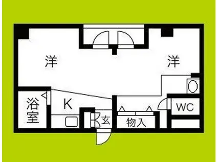 ロイヤル大今里(ワンルーム/2階)の間取り写真