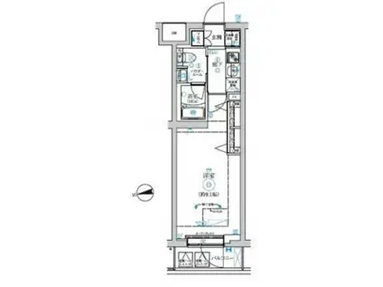 RELUXIA中野鷺宮(1K/7階)の間取り写真