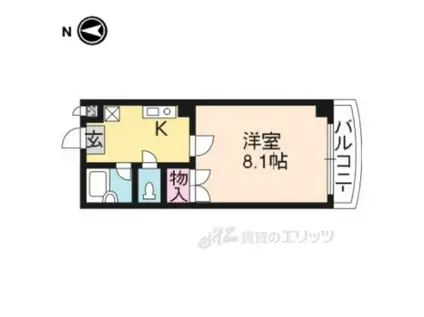 メゾン・ド・エクレール(1K/3階)の間取り写真