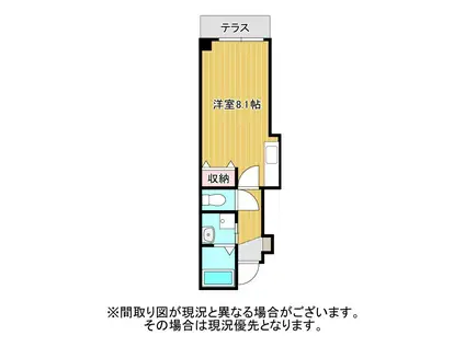 オラシオン人宿町(ワンルーム/2階)の間取り写真