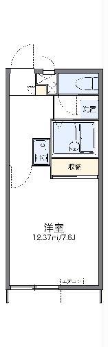 レオパレスひまわり(1K/1階)の間取り写真