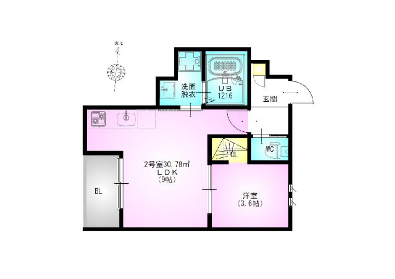 REGALEST NISSHIN(1LDK/3階)の間取り写真