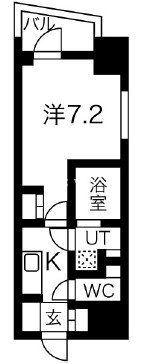 プレール・ドゥーク文京本郷(1K/4階)の間取り写真