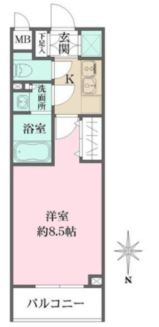 ソフィア哲学堂(1K/3階)の間取り写真