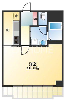 シティコープ谷町(1K/8階)の間取り写真