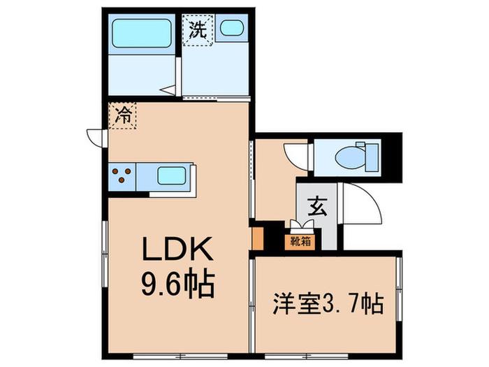 KODAMA HOUSE(1LDK/1階)の間取り写真