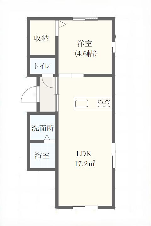 メゾンキャロル(1LDK/2階)の間取り写真