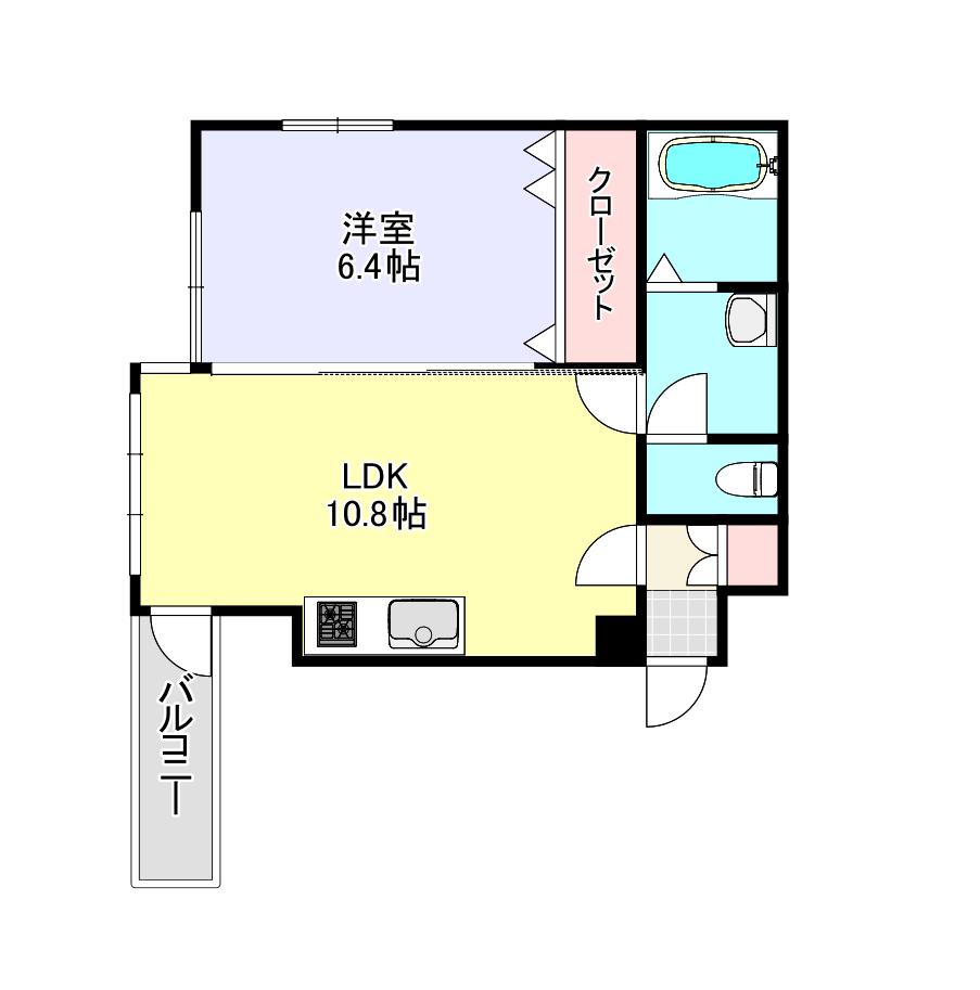 ROYAL STAGE PLAISIR(1LDK/2階)の間取り写真