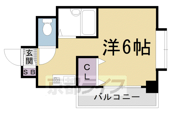エスペランストリイ(1K/2階)の間取り写真