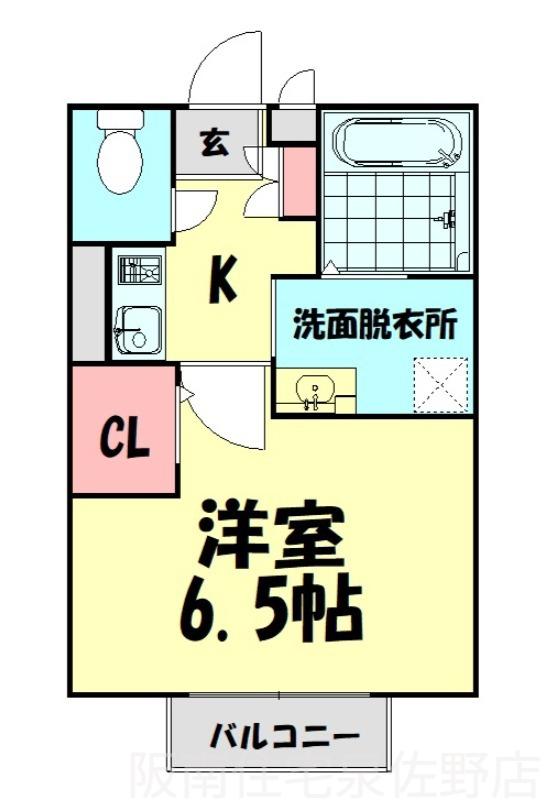 セジュールZIROZA(1K/1階)の間取り写真