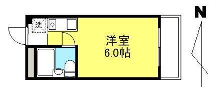 アディム春日(1K/3階)の間取り写真