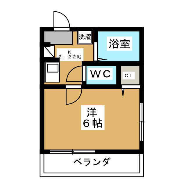 プレミア リラガーデン(1K/1階)の間取り写真