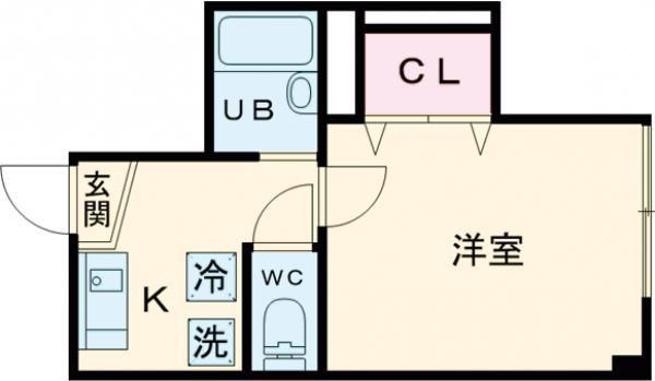 COMFORT AKEBONO(1K/2階)の間取り写真